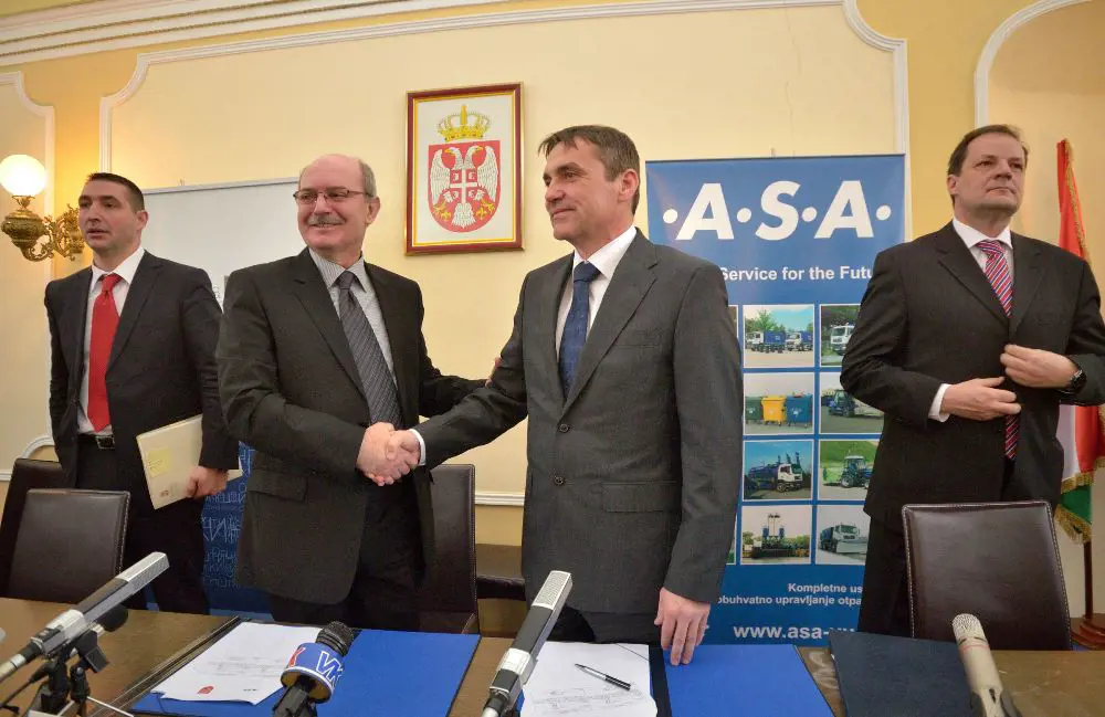 Municipality of Kikinda signed Annex of Agreement of Entrustment with the company .A.S.A. 